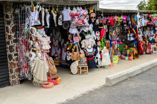 Teotihuacan Messico Ottobre 2016 Mercato Con Souvenir Tradizionali Messicani Originali — Foto Stock