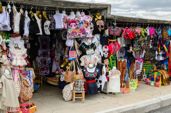 Teotihuacan Messico Ottobre 2016 Mercato Con Souvenir Tradizionali Messicani Originali — Foto Stock