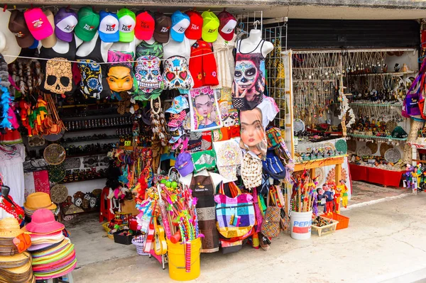 Teotihuacan México Octubre 2016 Lugar Mercado Con Recuerdos Ropa Mexicana — Foto de Stock