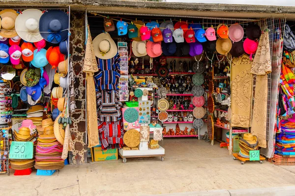 Teotihuacan México Octubre 2016 Lugar Mercado Con Recuerdos Ropa Mexicana — Foto de Stock