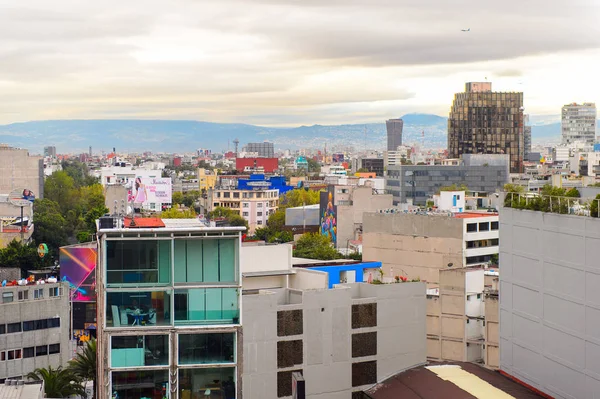 Mexiko Stadt Mex Okt 2016 Architektur Der Zone Rosa Rosa — Stockfoto