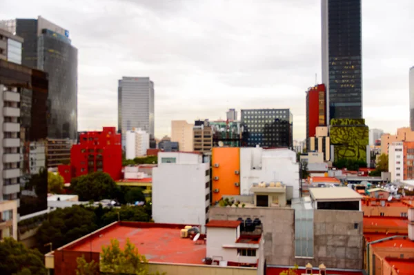 Mexico City, Mex - Eki 27, 2016: Mexico City Bölgesi Rosa Mimarisi (Pembe Bölge), Df, Zona Rosa alışveriş, gece hayatı, gay topluluğu ile ünlü bir mahalle
