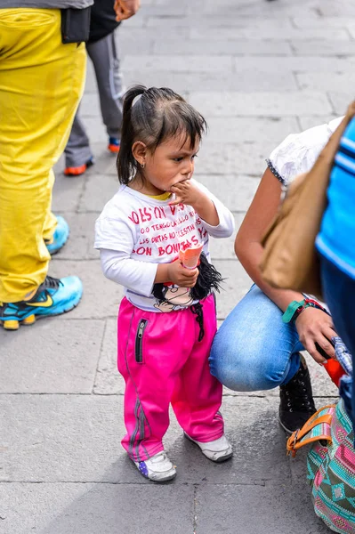 Puebla Mexiko 2016 Unidentifiziertes Mädchen Angezogen Für Den Tag Der — Stockfoto