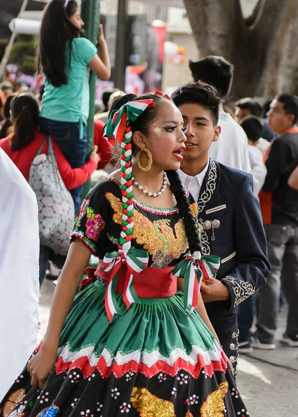 Puebla Mexique Oct 2016 Une Femme Non Identifiée Porte Costume — Photo