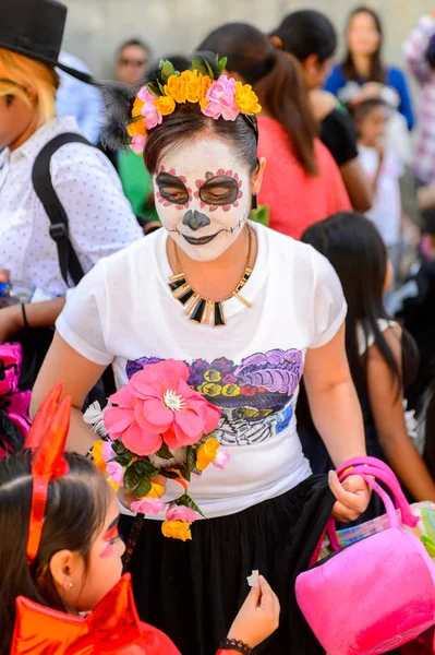 Oaxaca Mexique Oct 2016 Femme Non Identifiée Peinte Pour Journée — Photo