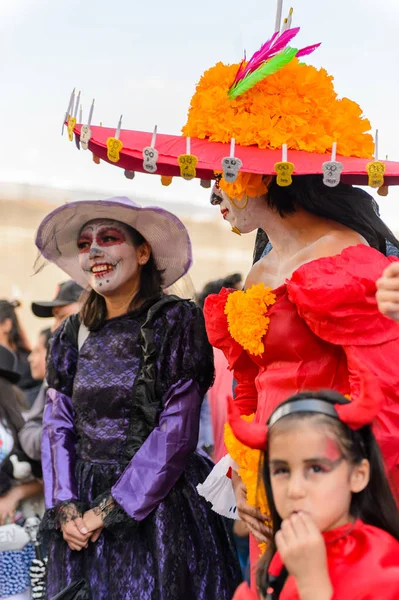 Oaxaca México Octubre 2016 Niña Identificada Vestida Para Día Los — Foto de Stock