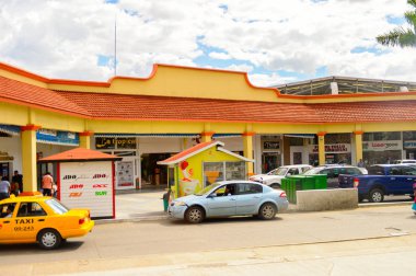 Oaxaca, Meksika - 31 Ekim 2016: Oaxaca de Juarez, Meksika Mimarisi. Kasabanın adı Nahuatl adı Huaxyacac türetilmiştir