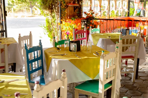 Oaxaca Mexico Nov 2016 Tables Restaurant Choza Del Chef Oaxaca — Stock Photo, Image