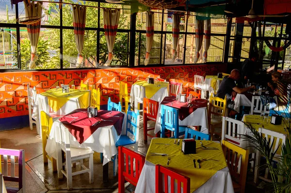 Oaxaca Mexico Nov 2016 Tafels Het Restaurant Choza Del Chef — Stockfoto
