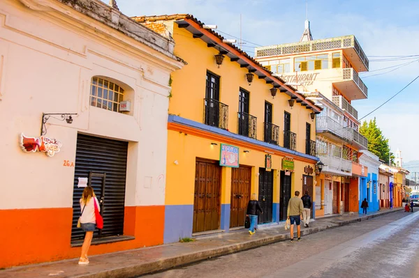 San Cristobal Las Casas México Nov 2016 Colorida Arquitectura San — Foto de Stock