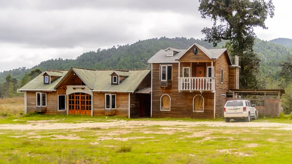 Chiapas Mexique Nov 2016 Maison Bois Des Villages Maya État — Photo