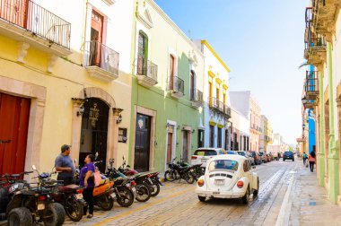 Palenque, Meksika - 4 Kasım 2016: Palenque, Meksika'daki evler. Chiapas eyaletinin en fakir şehridir..