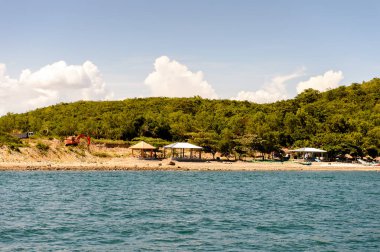 Nha Trang, Vietnam - 30 Eylül 2014: Güney Çin Denizi'nin Doğası, Vietnam. Güney Çin Denizi 3.500.000 kilometre kare