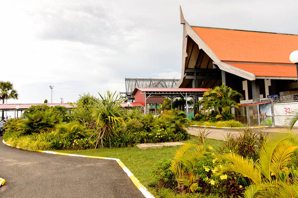 SIEM REAP, CAMBODIA - SEP 26, 2014: Siemreap International Airport. It is the busiest airport in Cambodia in terms of passenger traffic.