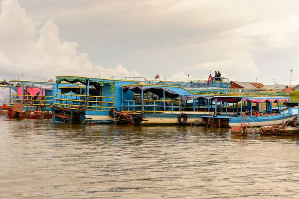 Lake Tonle Sap Combodia Sep 2014 Costa Del Lago Tonle —  Fotos de Stock