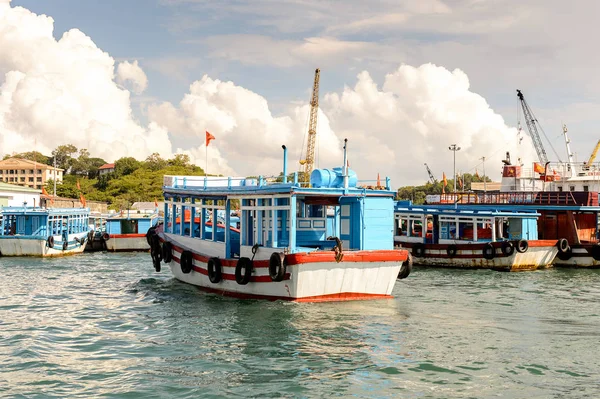 Nha Trang Vietnam Sep 2014 Bateaux Port Nha Trang Sur — Photo