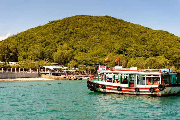 Nha Trang Vietnam Sep 2014 Boot Zeilen Zuid Chinese Zee — Stockfoto