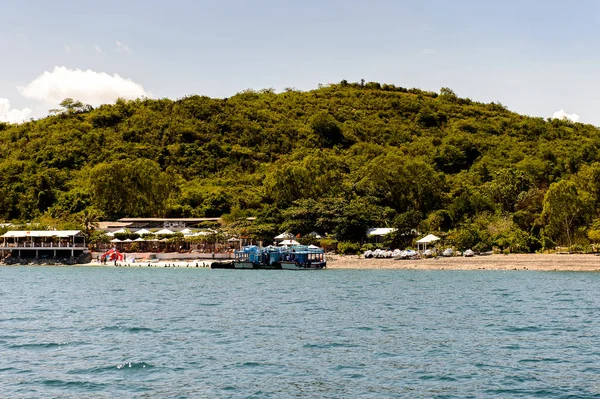 Nha Trang Vietnam Sep 2014 Båt Saisl Sydkinesiska Havet Vietnam — Stockfoto