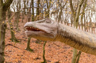 Bratislava, Slovakya - 18 Ekim 2015: Bratislava Dinopark, Slovakya. Bir f Bratislava, Slovakya popüler attections.