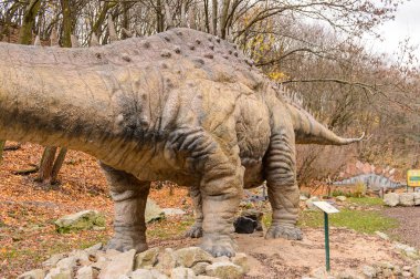 Bratislava, Slovakya - 18 Ekim 2015: Bratislava Dinopark, Slovakya. Bir f Bratislava, Slovakya popüler attections.