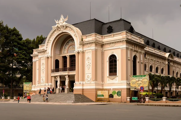 Chi Minh Vietnam Octubre 2014 Teatro Municipal Hochiminh Saigón Saigón — Foto de Stock