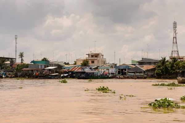 Tien Giang 베트남 2014년 10월 베트남 12번째로 강으로 라오스 캄보디아 — 스톡 사진