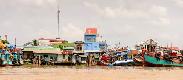 Tien Giang Vietnam Oct 2014 Rio Mekong Sul Vietnã Mekong — Fotografia de Stock