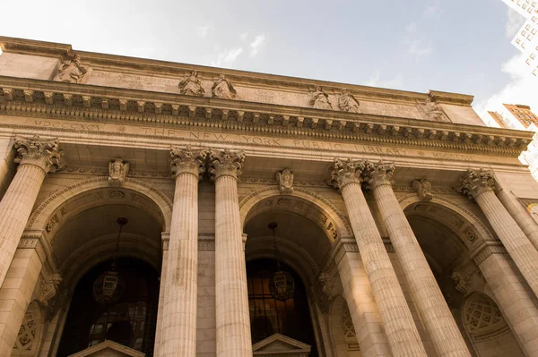 Nova Iorque Eua Oct 2015 Biblioteca Pública 5Th Avenue Bryant — Fotografia de Stock