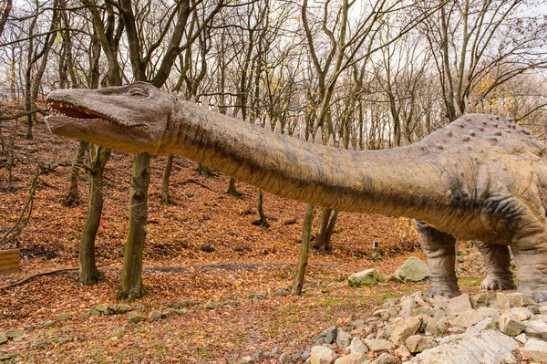 Bratislava Eslovaquia Octubre 2015 Dinopark Bratislava Eslovaquia Uno Los Attections — Foto de Stock