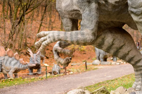 Bratislava Eslovaquia Octubre 2015 Gigantosaurio Dinopark Bratislava Eslovaquia Uno Los — Foto de Stock