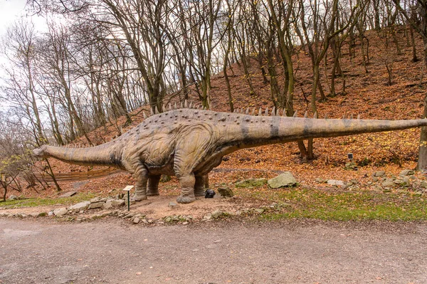 Bratislava Eslovaquia Octubre 2015 Dinopark Bratislava Eslovaquia Uno Los Attections — Foto de Stock