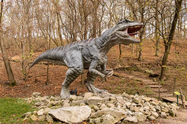 Μπρατισλάβα Σλοβακία Οκτ 2015 Γιγάντισαυρος Στο Dinopark Στη Μπρατισλάβα Της — Φωτογραφία Αρχείου