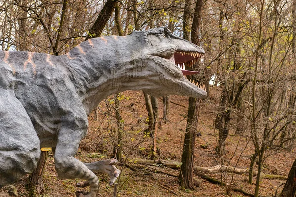 Bratislava Eslovaquia Octubre 2015 Gigantosaurio Dinopark Bratislava Eslovaquia Uno Los — Foto de Stock