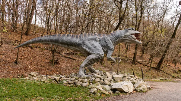 Bratislava Eslovaquia Octubre 2015 Gigantosaurio Dinopark Bratislava Eslovaquia Uno Los — Foto de Stock