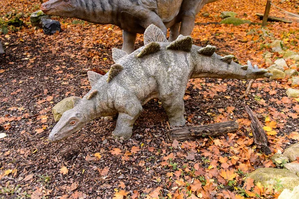 Bratislava Slowakei Okt 2015 Stegosaurus Dinopark Bratislava Slovakia Stegosaurus Ist — Stockfoto