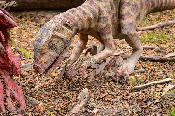 Bratislava Slovakien Okt 2015 Deinonychus Dinopark Bratislava Slovakien Det Iss — Stockfoto