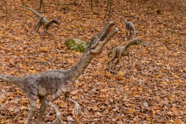 Bratysława Słowacja Paź 2015 Mały Dinozaur Dinopark Bratysławie Słowacja Jeden — Zdjęcie stockowe