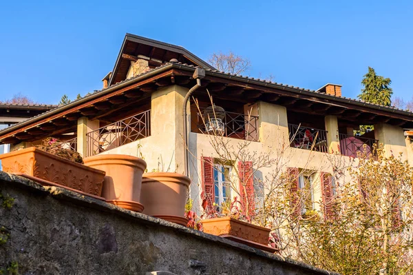 Carona Zwitserland Dec 2015 Huis Carona Een Voormalige Gemeente Plaats — Stockfoto