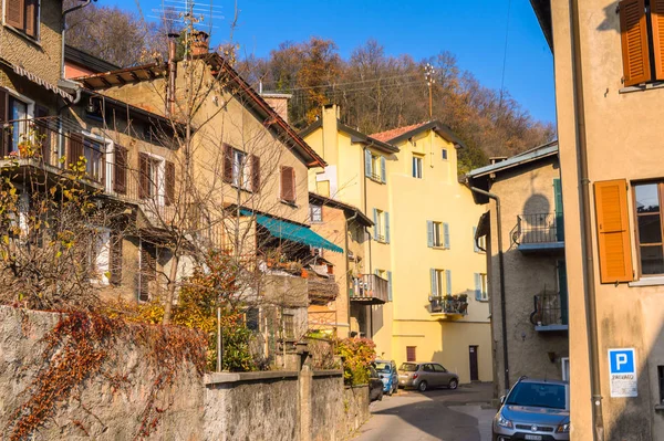 Carona Switzerland Dec 2015 Hus Carona Tidligere Kommune Lugano Distriktet – stockfoto