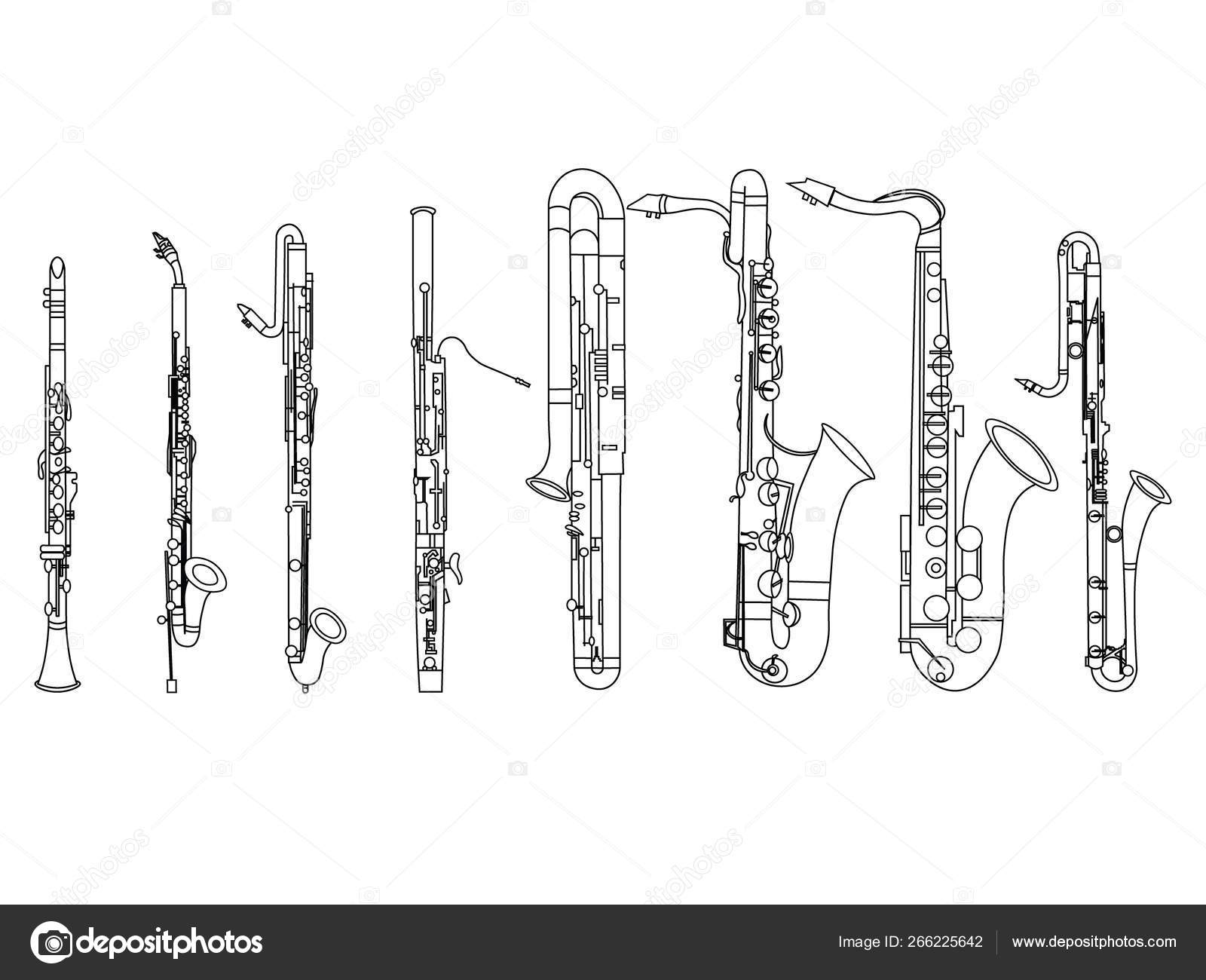 Clarinet Icon Line Art Stock Vector (Royalty Free) 777075286 | Shutterstock