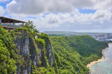 Lover's noktası cliff, Guam, ABD aşıkların noktadan görünümünü.                                                                     