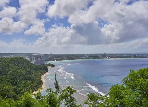 Weergave Van Tumon Bay Vanaf Lover Punt Guam Usa — Stockfoto