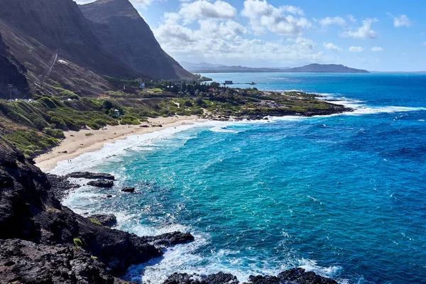 Uitzicht Oceaan Gezien Vanaf Makapu Point Lookout Hawaï Verenigde Staten — Stockfoto
