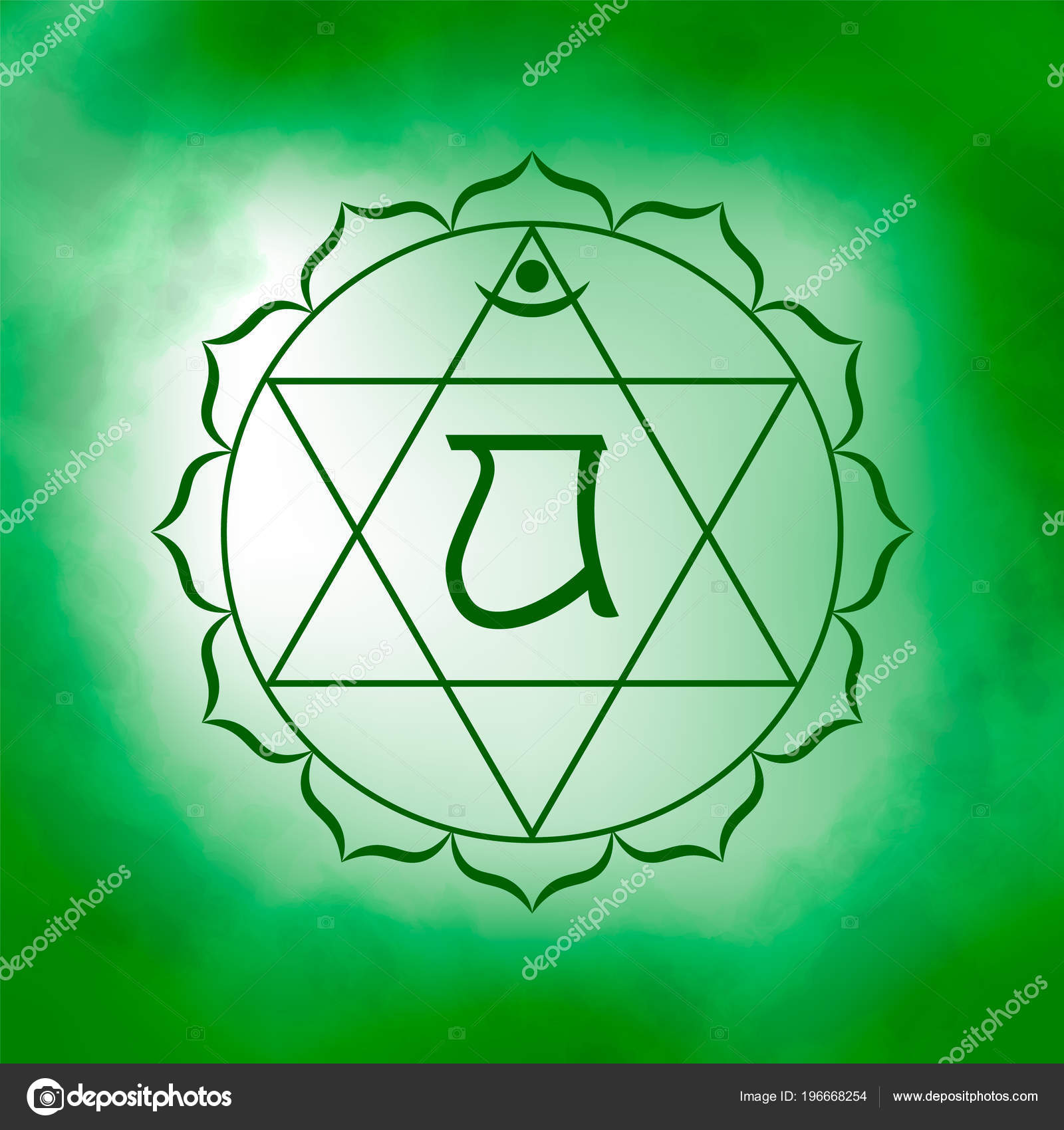 Cuarto, chakra corazón - Anahata — Archivo Imágenes Vectoriales ... Cuarto, chakra corazón - Anahata — Archivo Imágenes Vectoriales ...