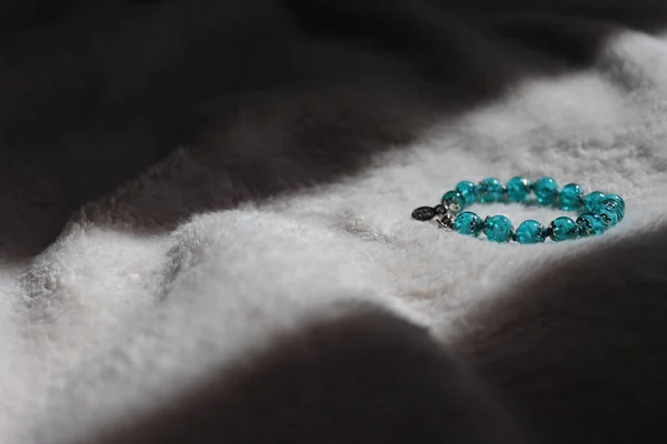 Turquoise Murano Glass Bracelet — Stock Photo, Image