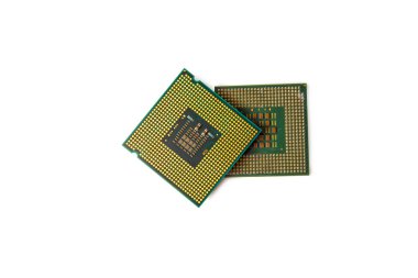 Beyaz arka plan üzerinde izole Cpu
