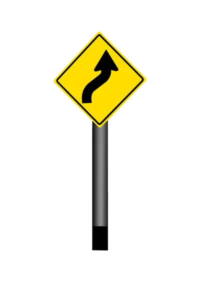 Isolierte Verkehrszeichen Auf Weißem Hintergrund — Stockfoto