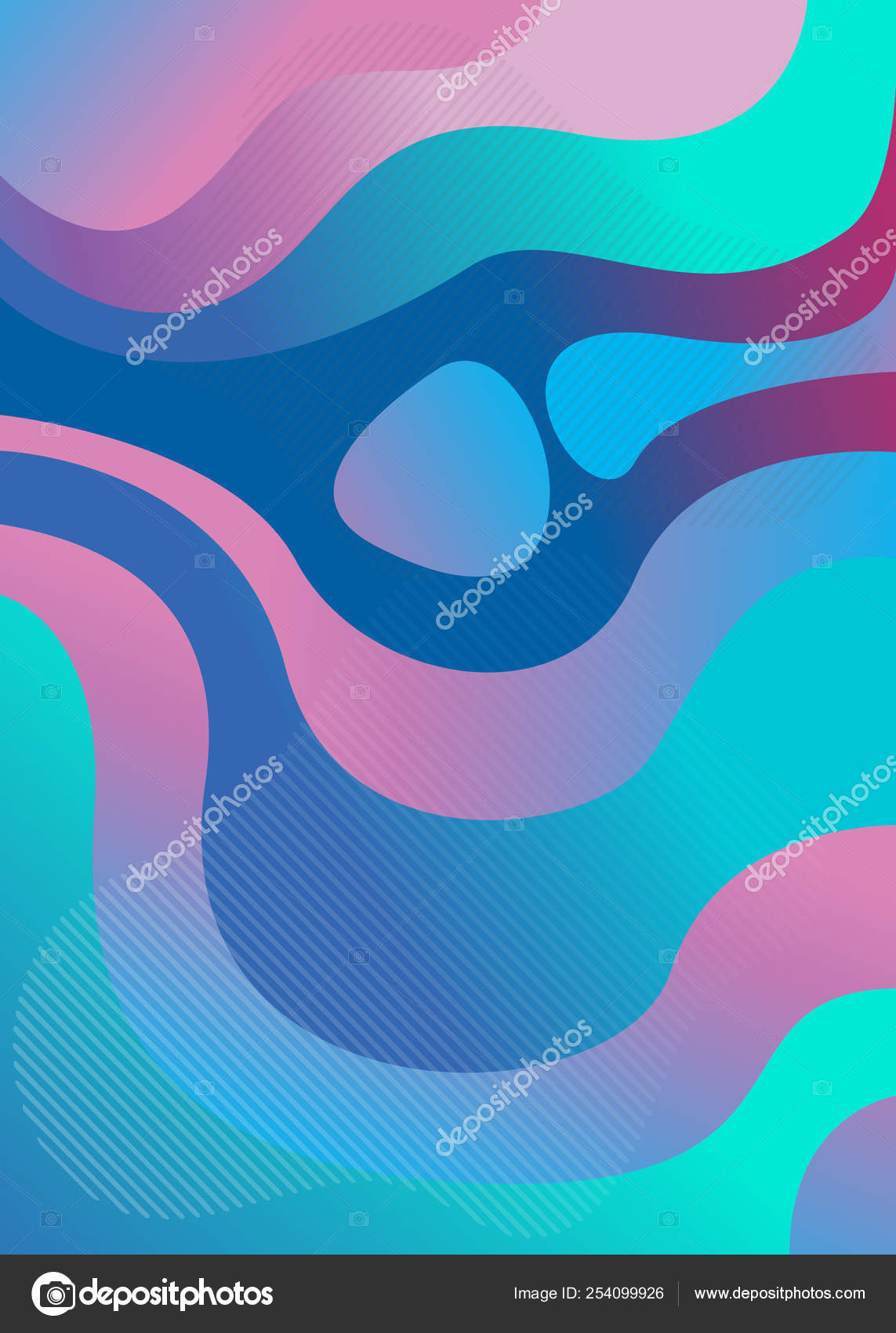 Colorful Geometric Landing Page Background Mobile Device Splash Screen  Fluid Stock Vector Image by © #254099926
