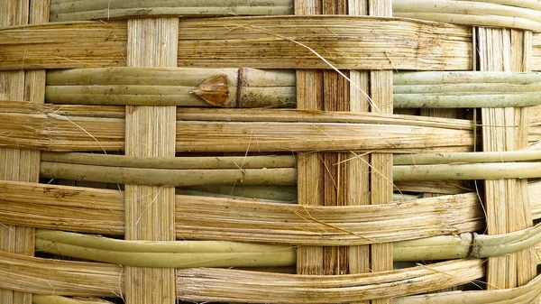 Görünüm bambu sepet doku kadar kapatın. kopya alanı