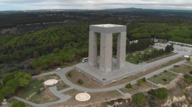 Çanakkale Şehitler Anıtı, dron tarafından hava atış döndürme